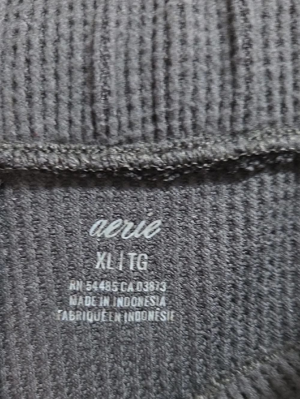aerie Dark Green Waffle Knit Cargo Joggers - Picture 5 of 7